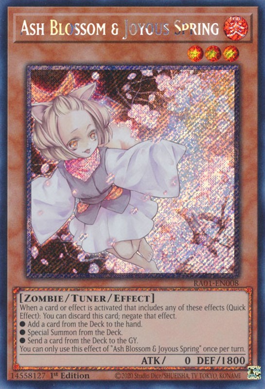 Ash Blossom & Joyous Spring [RA01-EN008] Platinum Secret Rare | Galactic Gamez