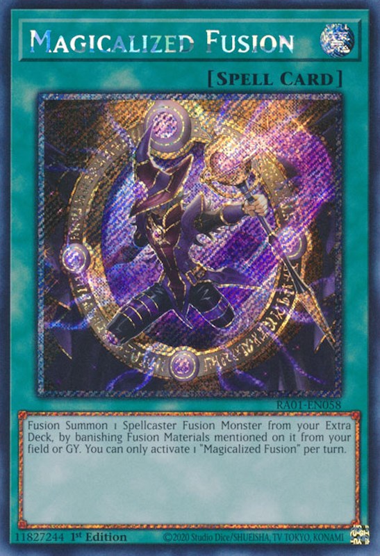 Magicalized Fusion [RA01-EN058] Platinum Secret Rare | Galactic Gamez