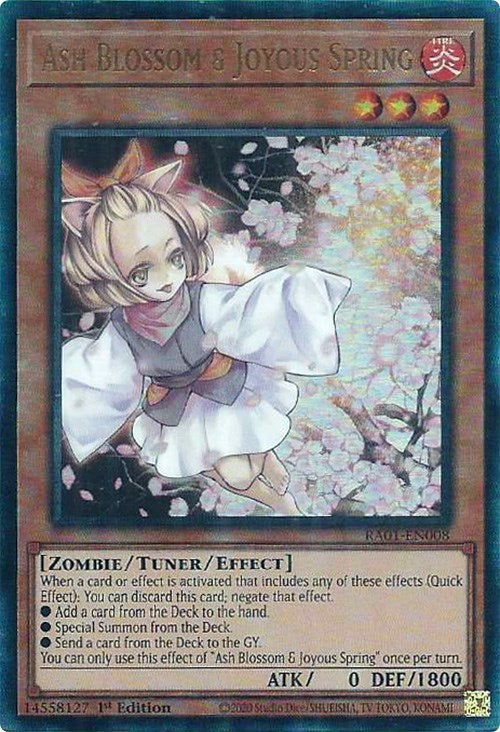 Ash Blossom & Joyous Spring [RA01-EN008] Prismatic Ultimate Rare | Galactic Gamez