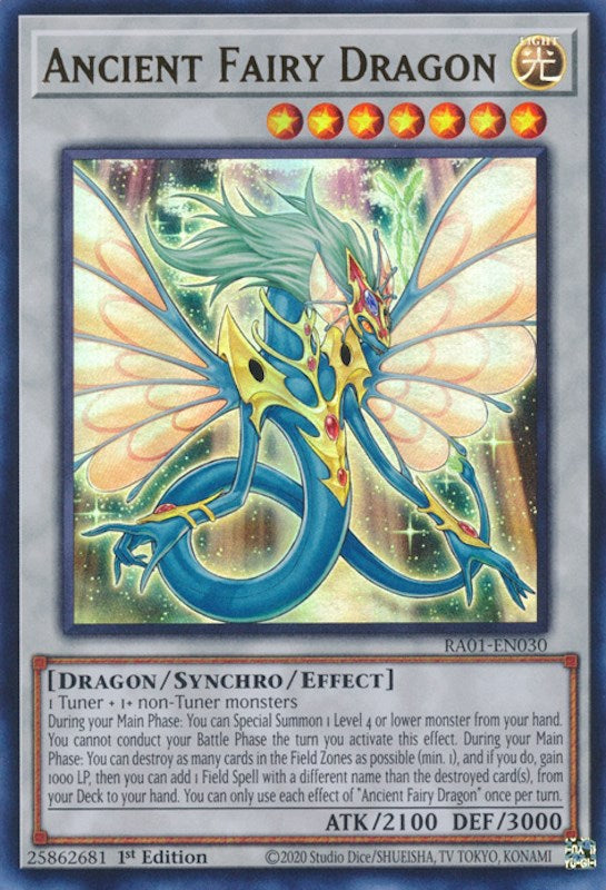 Ancient Fairy Dragon [RA01-EN030] Ultra Rare | Galactic Gamez