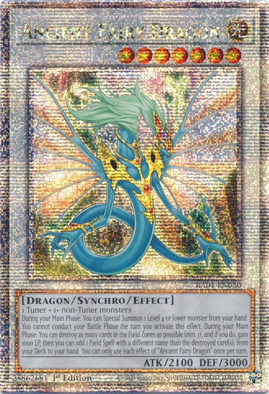 Ancient Fairy Dragon [RA01-EN030] Quarter Century Secret Rare | Galactic Gamez