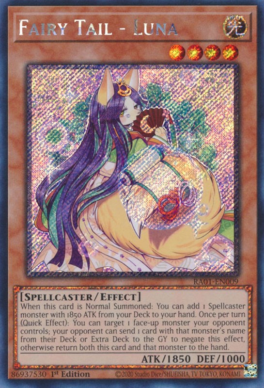 Fairy Tail - Luna [RA01-EN009] Platinum Secret Rare | Galactic Gamez