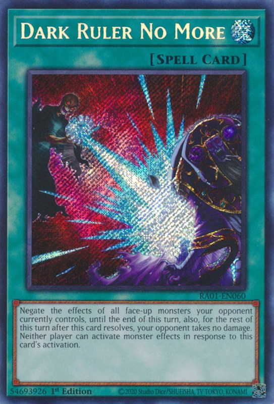 Dark Ruler No More [RA01-EN060] Secret Rare | Galactic Gamez