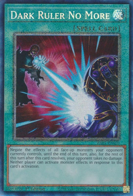 Dark Ruler No More [RA01-EN060] Prismatic Collector's Rare | Galactic Gamez