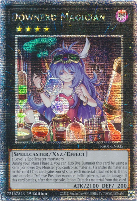 Downerd Magician [RA01-EN035] Quarter Century Secret Rare | Galactic Gamez