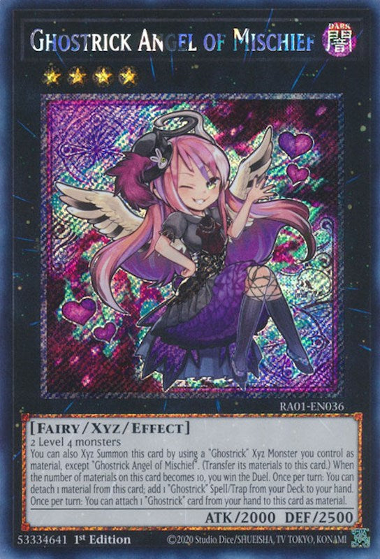 Ghostrick Angel of Mischief [RA01-EN036] Platinum Secret Rare | Galactic Gamez