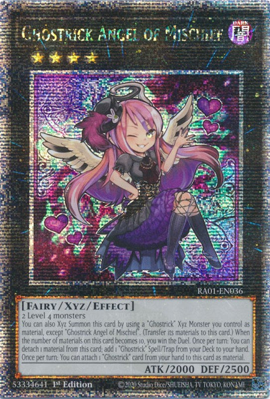 Ghostrick Angel of Mischief [RA01-EN036] Quarter Century Secret Rare | Galactic Gamez