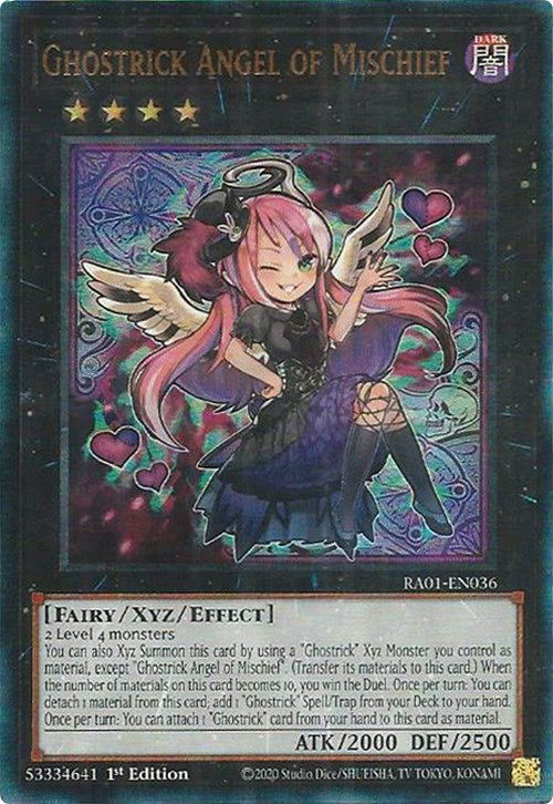 Ghostrick Angel of Mischief [RA01-EN036] Prismatic Ultimate Rare | Galactic Gamez