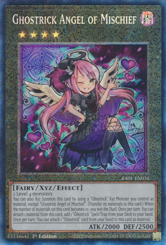 Ghostrick Angel of Mischief [RA01-EN036] Prismatic Collector's Rare | Galactic Gamez