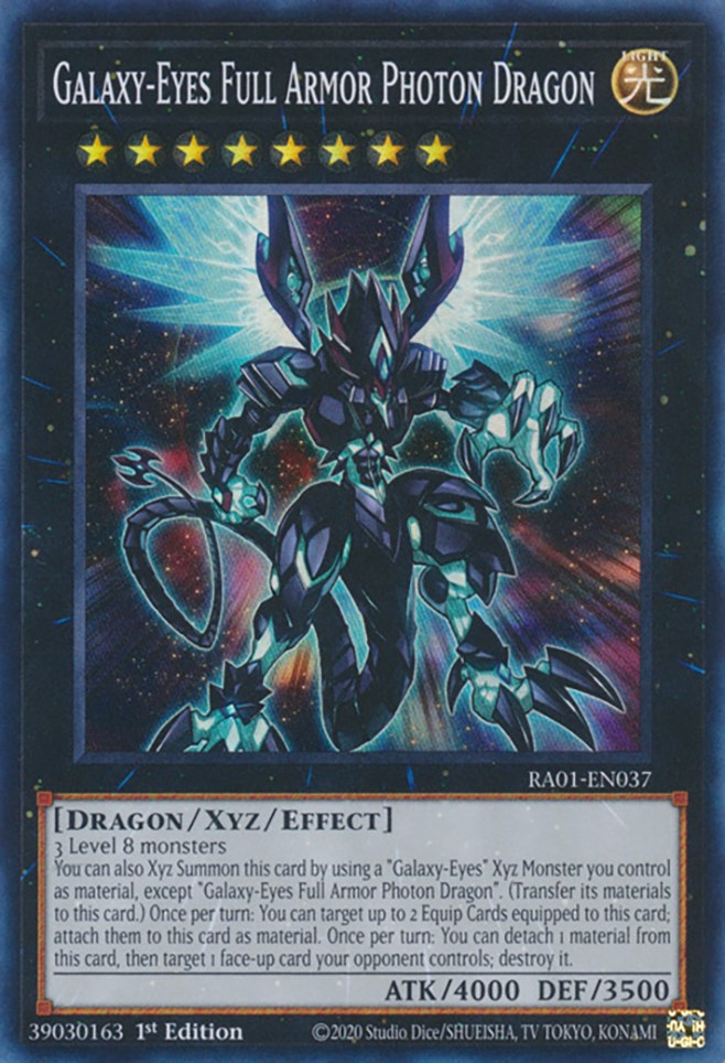 Galaxy-Eyes Full Armor Photon Dragon [RA01-EN037] Super Rare | Galactic Gamez