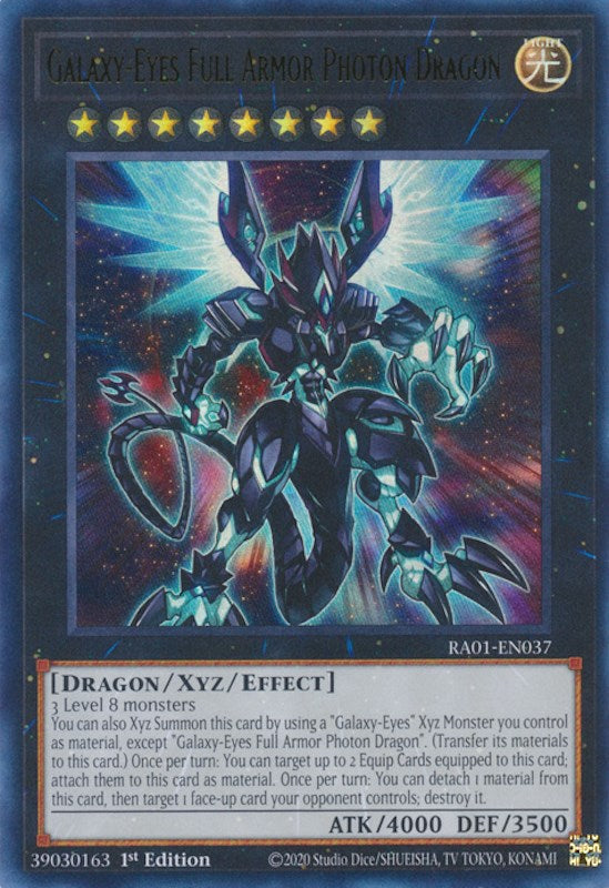 Galaxy-Eyes Full Armor Photon Dragon [RA01-EN037] Ultra Rare | Galactic Gamez