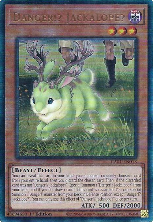 Danger!? Jackalope? [RA01-EN013] Prismatic Ultimate Rare | Galactic Gamez