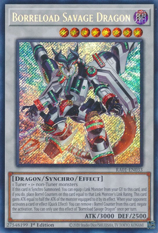 Borreload Savage Dragon [RA01-EN033] Secret Rare | Galactic Gamez