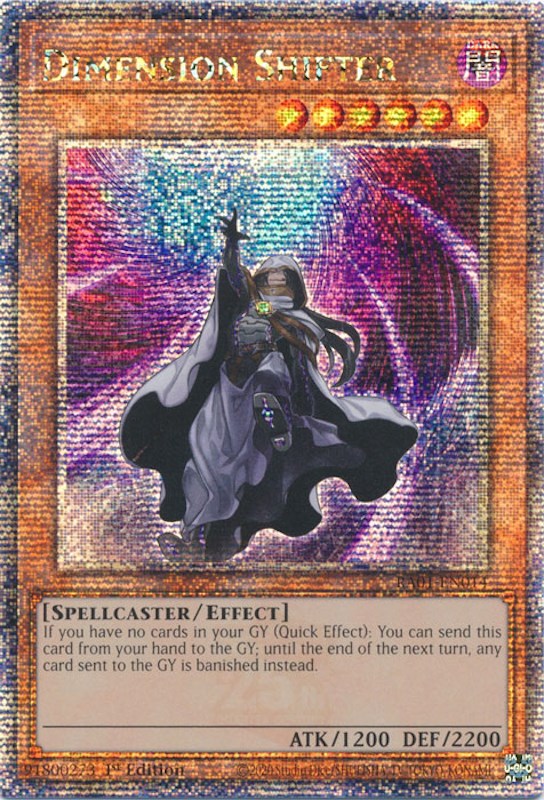 Dimension Shifter [RA01-EN014] Quarter Century Secret Rare | Galactic Gamez