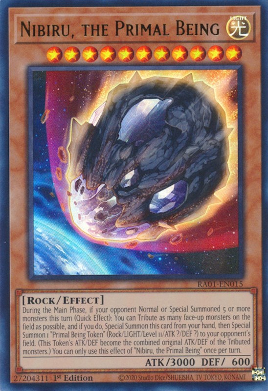 Nibiru, the Primal Being [RA01-EN015] Ultra Rare | Galactic Gamez