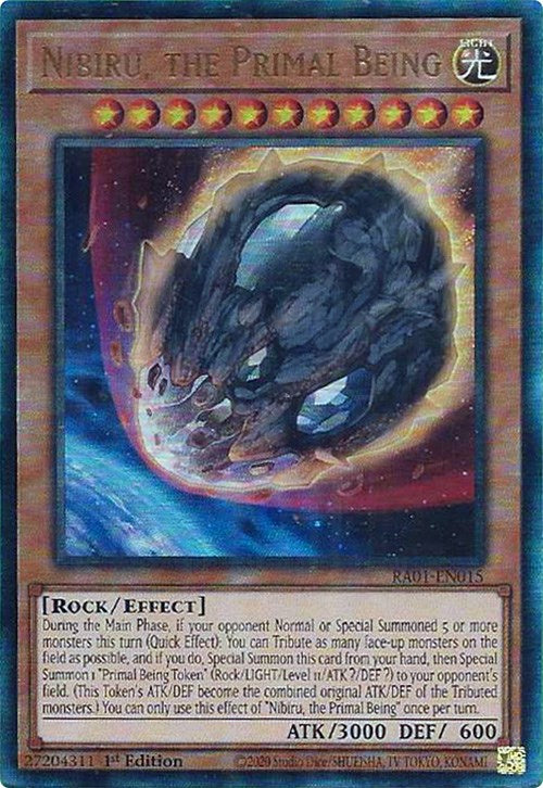 Nibiru, the Primal Being [RA01-EN015] Prismatic Ultimate Rare | Galactic Gamez