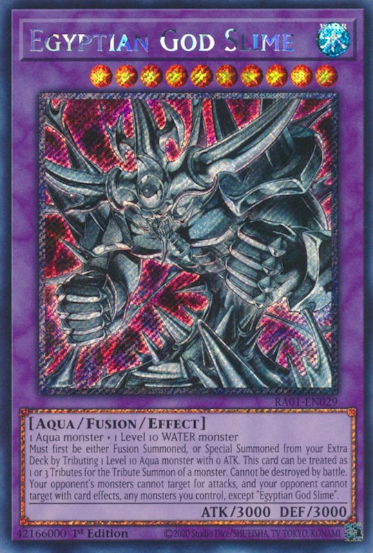 Egyptian God Slime [RA01-EN029] Platinum Secret Rare | Galactic Gamez