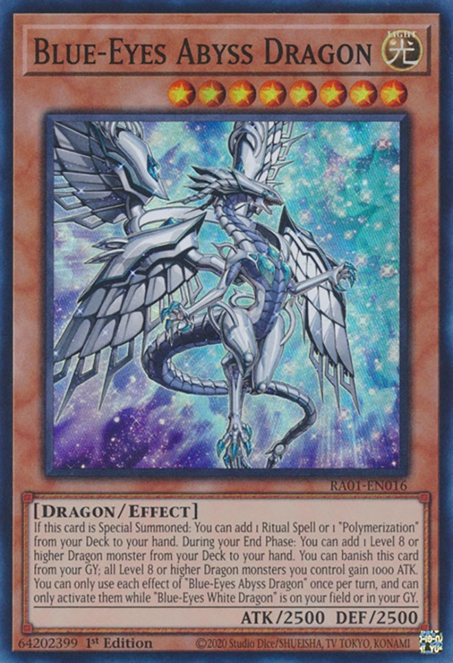 Blue-Eyes Abyss Dragon [RA01-EN016] Super Rare | Galactic Gamez