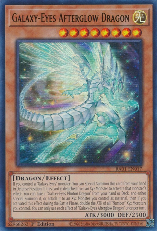 Galaxy-Eyes Afterglow Dragon [RA01-EN017] Ultra Rare | Galactic Gamez