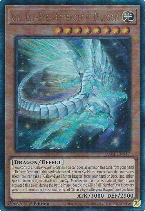 Galaxy-Eyes Afterglow Dragon [RA01-EN017] Prismatic Ultimate Rare | Galactic Gamez