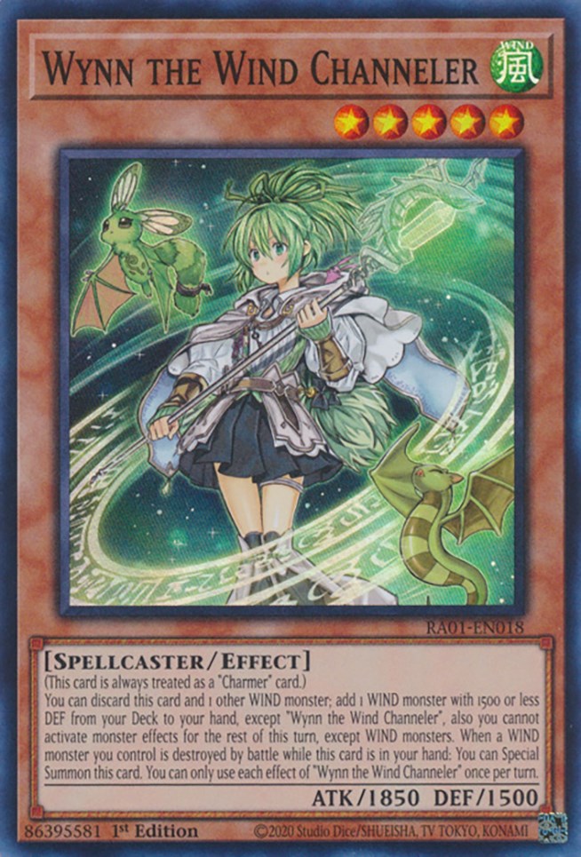 Wynn the Wind Channeler [RA01-EN018] Super Rare | Galactic Gamez