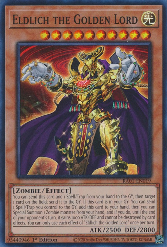 Eldlich the Golden Lord [RA01-EN019] Super Rare | Galactic Gamez