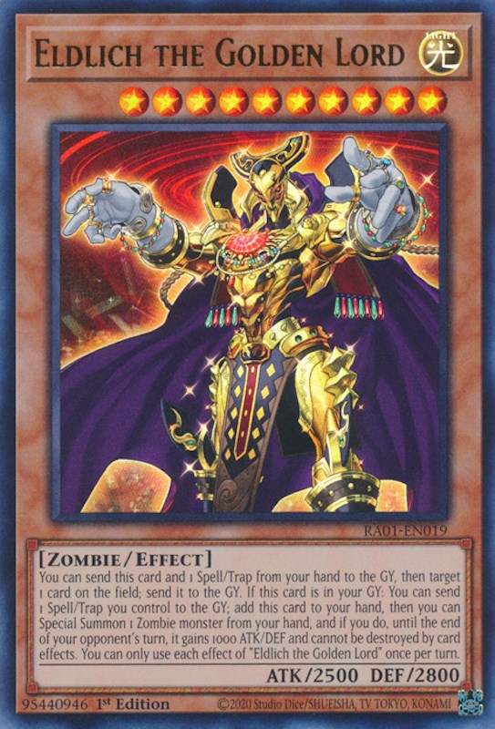 Eldlich the Golden Lord [RA01-EN019] Ultra Rare | Galactic Gamez