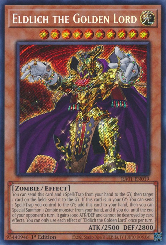 Eldlich the Golden Lord [RA01-EN019] Secret Rare | Galactic Gamez