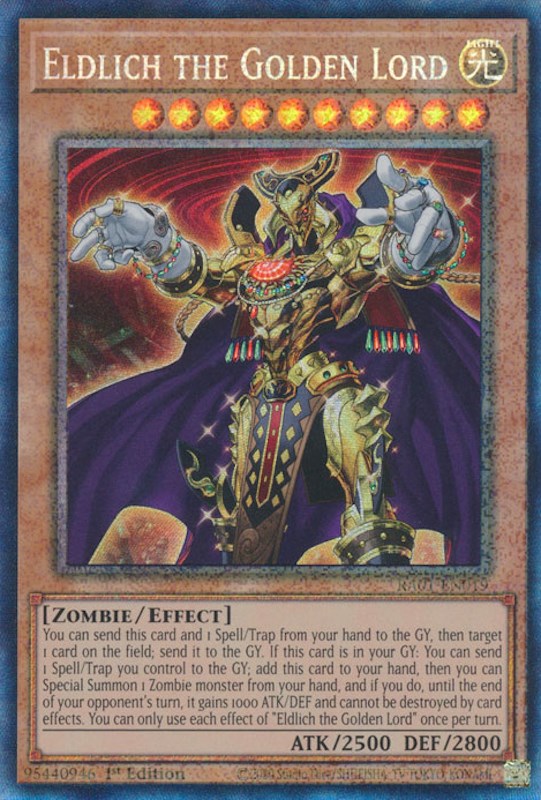 Eldlich the Golden Lord [RA01-EN019] Prismatic Collector's Rare | Galactic Gamez