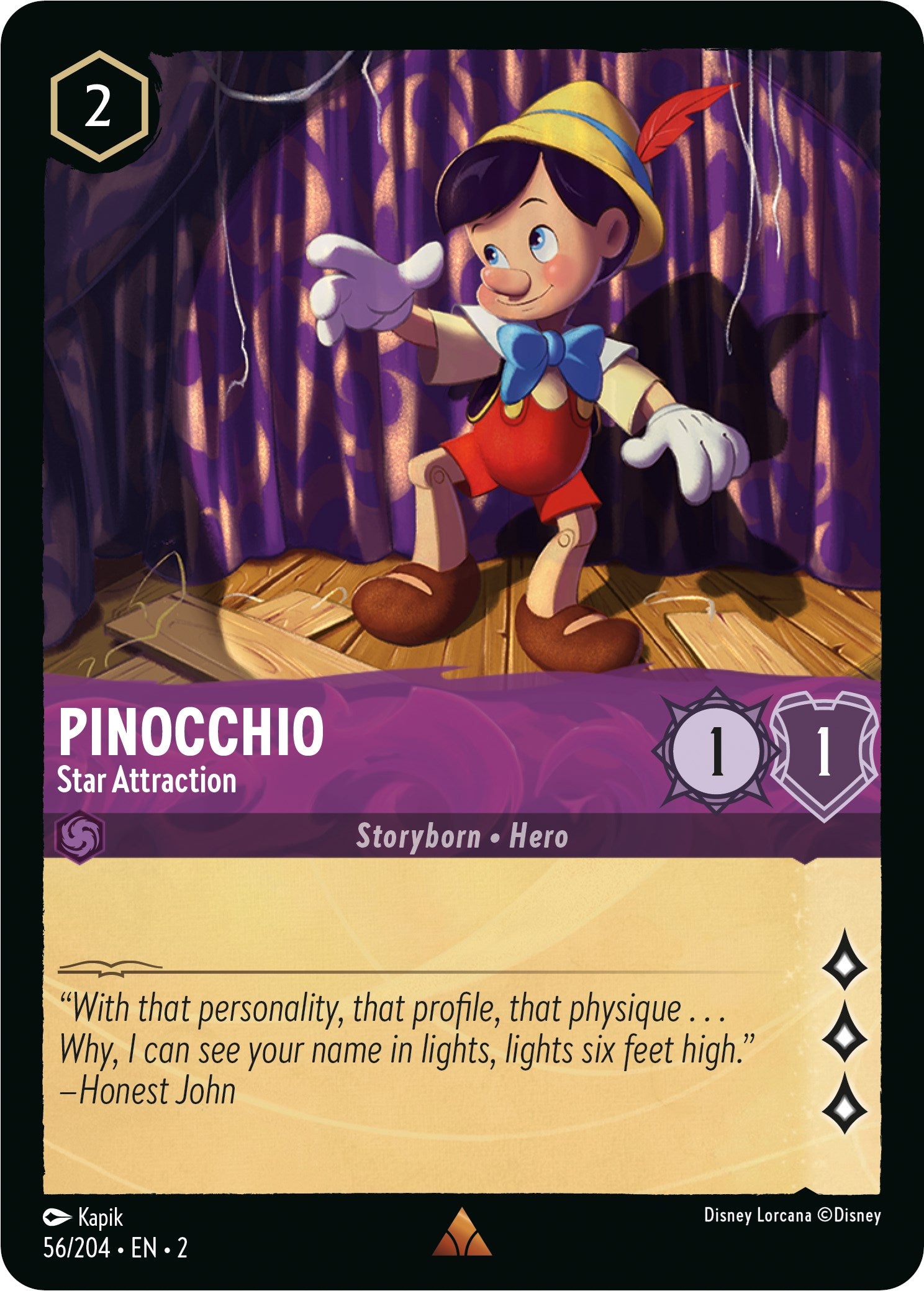Pinocchio - Star Attraction (56/204) [Rise of the Floodborn] | Galactic Gamez