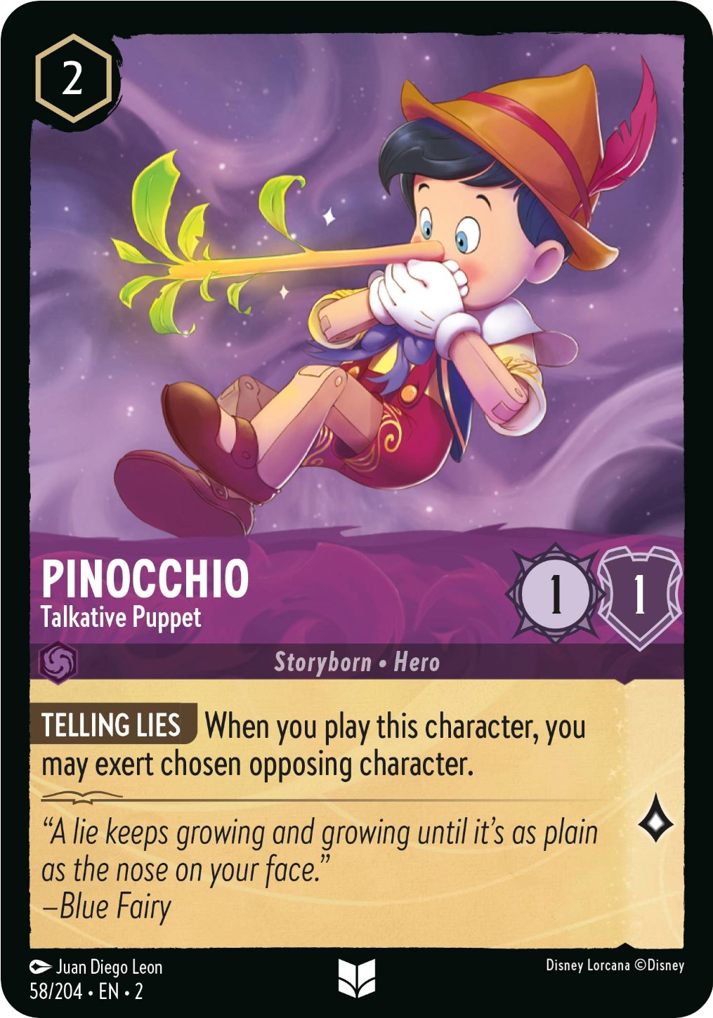 Pinocchio - Talkative Puppet (58/204) [Rise of the Floodborn] | Galactic Gamez