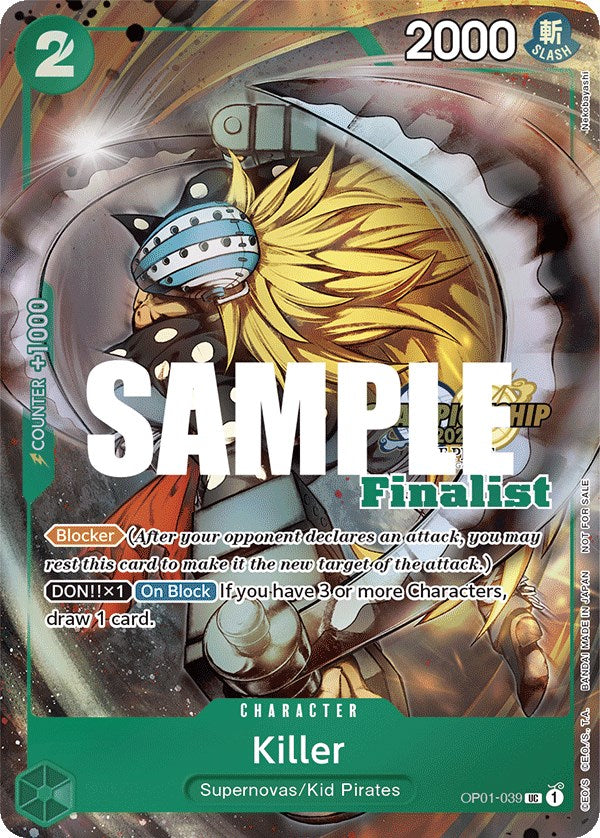 Killer (CS 2023 Top Players Pack) [Finalist] [One Piece Promotion Cards] | Galactic Gamez