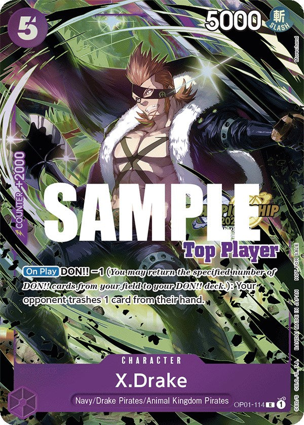 X.Drake (CS 2023 Top Players Pack) [One Piece Promotion Cards] | Galactic Gamez