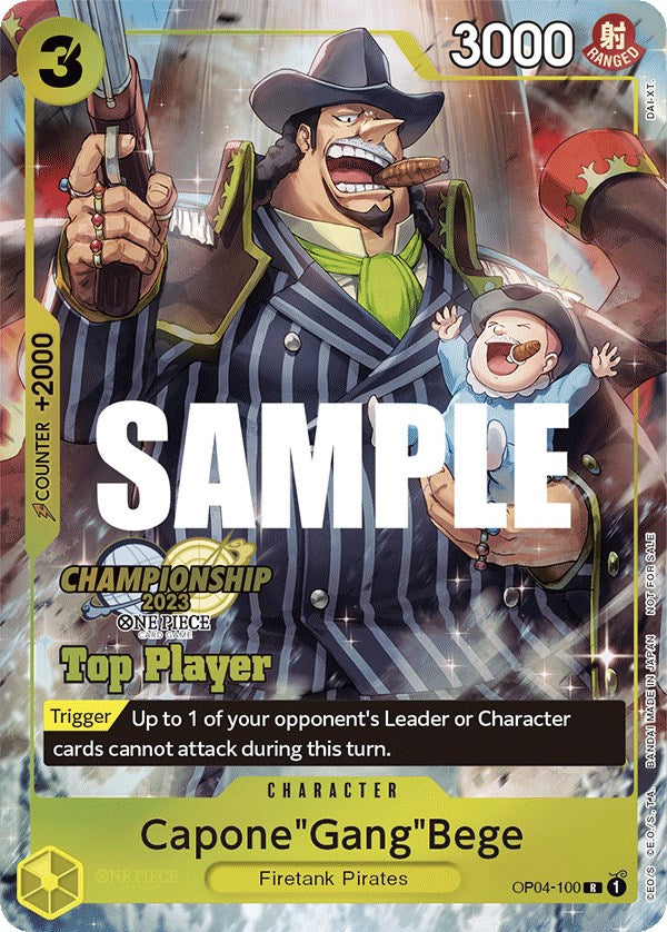 Capone"Gang"Bege (CS 2023 Top Players Pack) [One Piece Promotion Cards] | Galactic Gamez