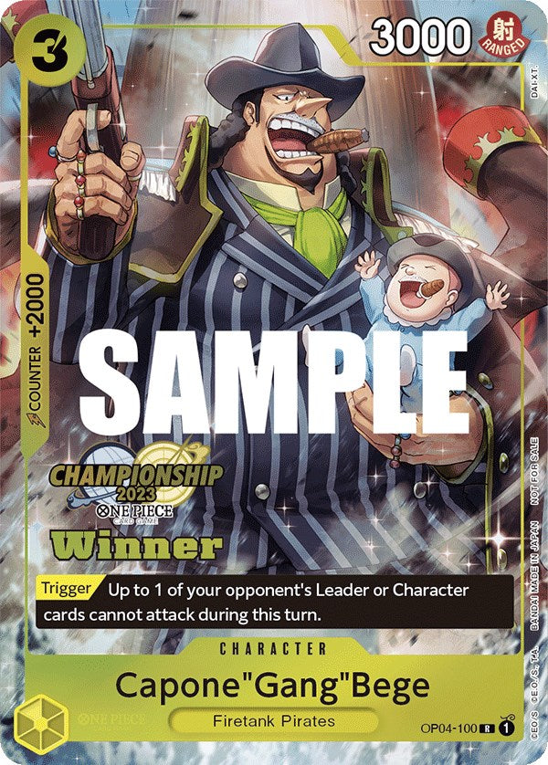 Capone"Gang"Bege (CS 2023 Top Players Pack) [Winner] [One Piece Promotion Cards] | Galactic Gamez