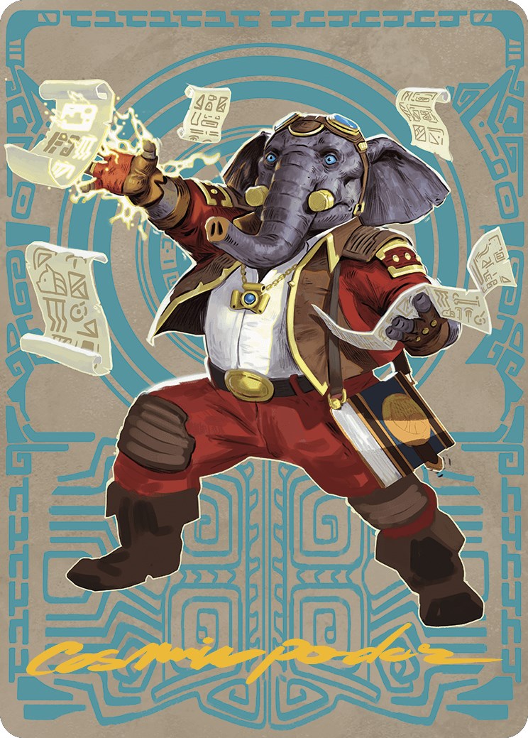 Quintorius Kand Art Card (65/81) (Gold-Stamped Signature) [The Lost Caverns of Ixalan Art Series] | Galactic Gamez