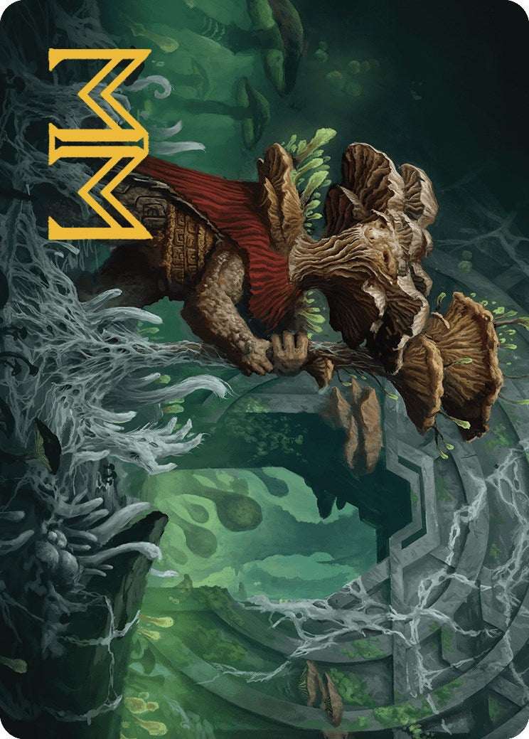 Tendril of the Mycotyrant Art Card (Gold-Stamped Signature) [The Lost Caverns of Ixalan Art Series] | Galactic Gamez