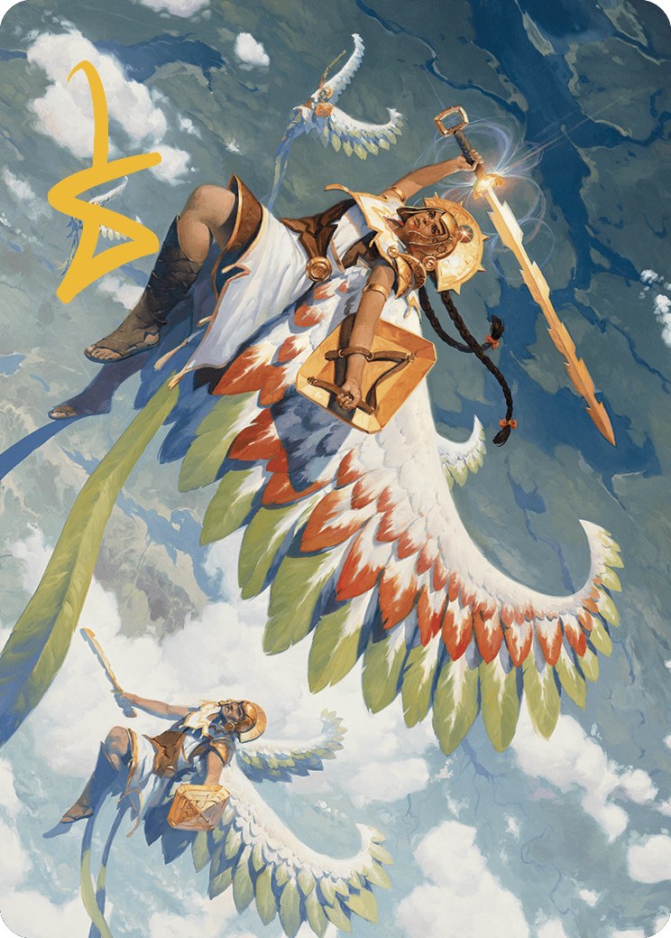 Resplendent Angel Art Card (5/81) (Gold-Stamped Signature) [The Lost Caverns of Ixalan Art Series] | Galactic Gamez