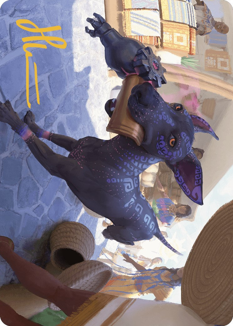 Mischievous Pup Art Card (Gold-Stamped Signature) [The Lost Caverns of Ixalan Art Series] | Galactic Gamez