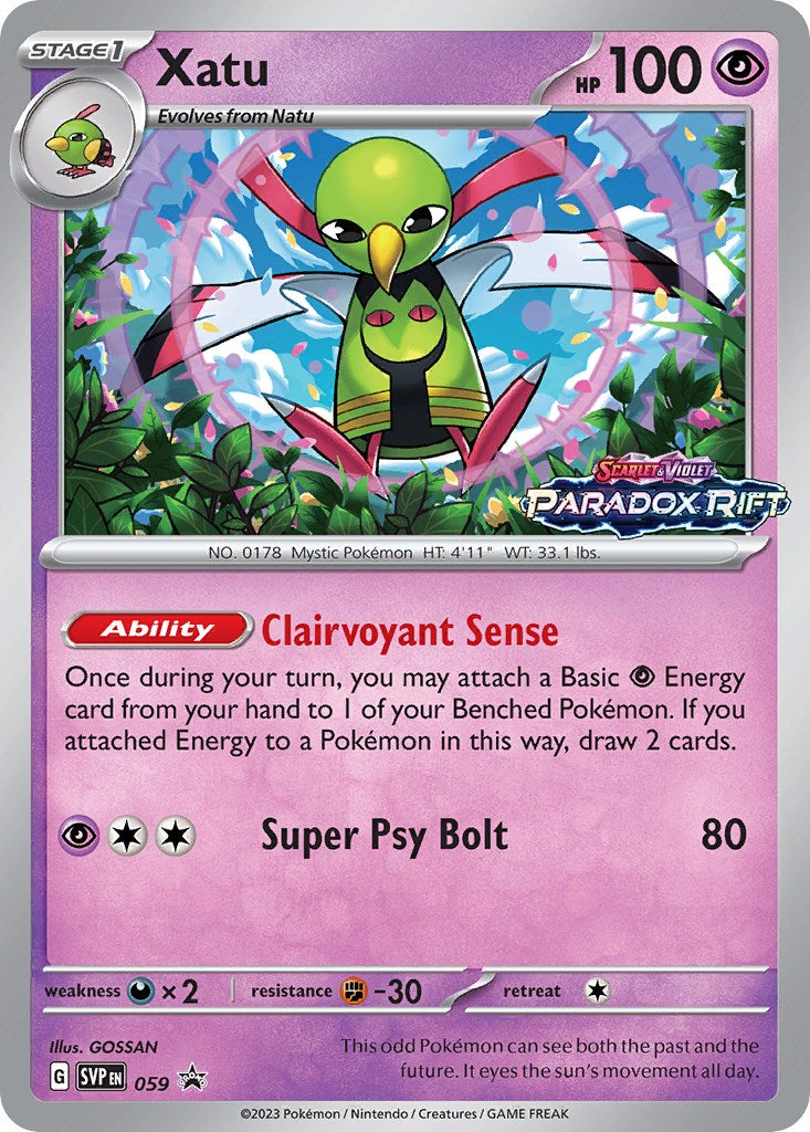 Xatu (059) [Scarlet & Violet: Black Star Promos] | Galactic Gamez