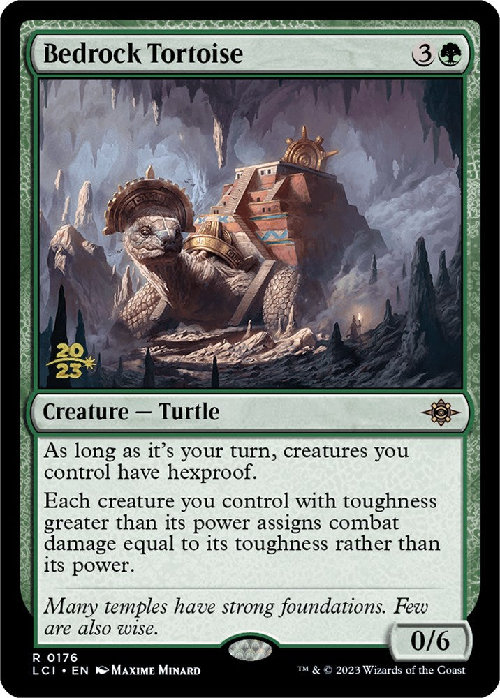 Bedrock Tortoise [The Lost Caverns of Ixalan Prerelease Cards] | Galactic Gamez