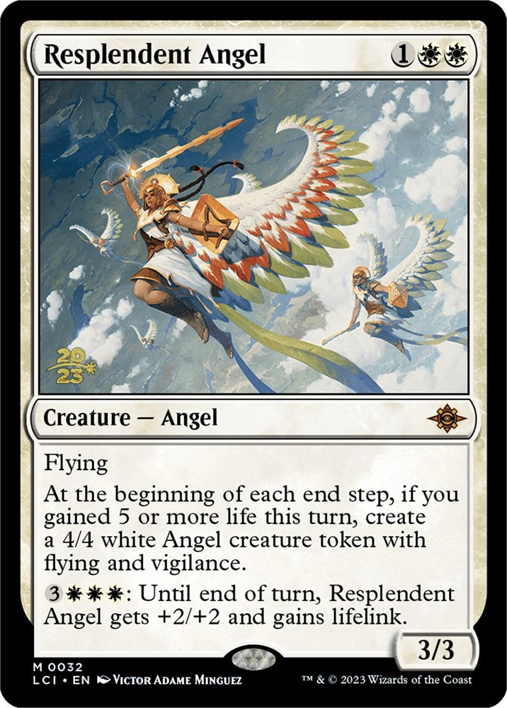 Resplendent Angel (LCI) [The Lost Caverns of Ixalan Prerelease Cards] | Galactic Gamez