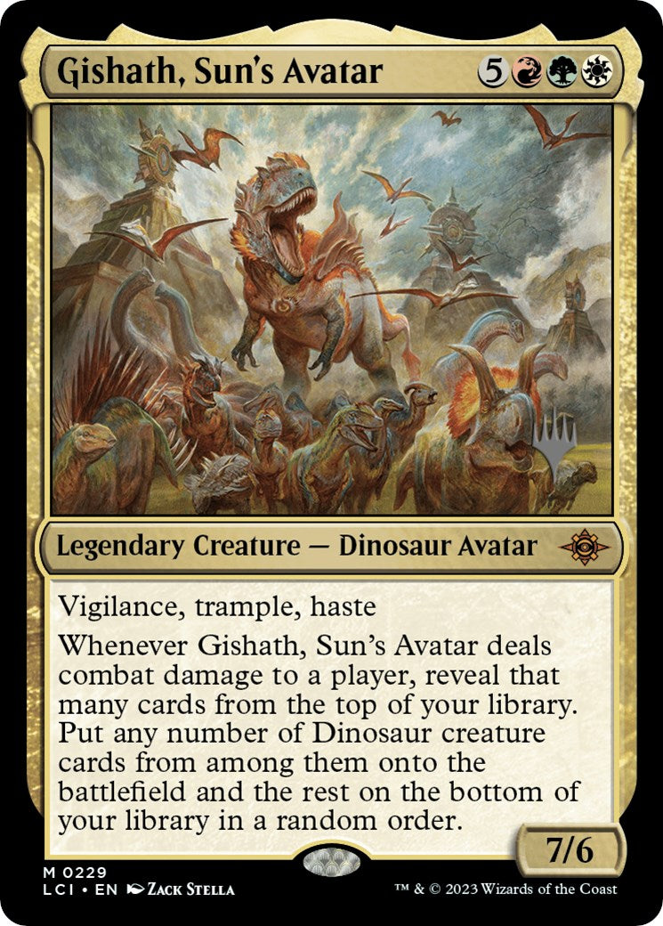Gishath, Sun's Avatar (Promo Pack) [The Lost Caverns of Ixalan Promos] | Galactic Gamez