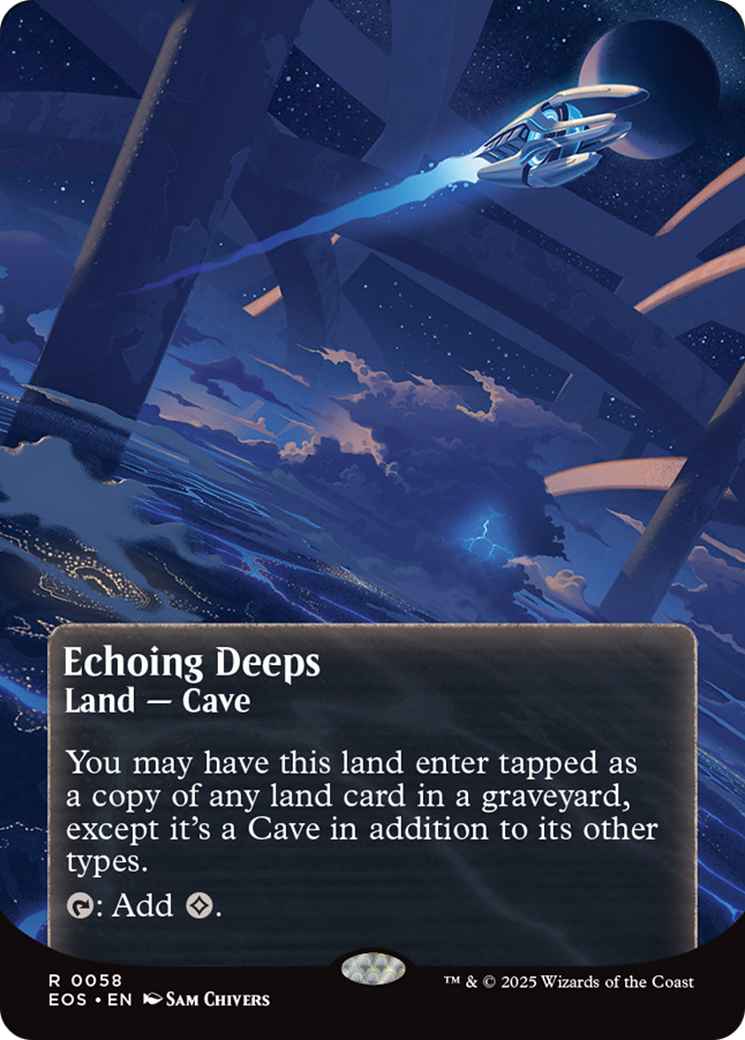 Echoing Deeps (0058) (Borderless) [Edge of Eternities: Stellar Sights] | Galactic Gamez