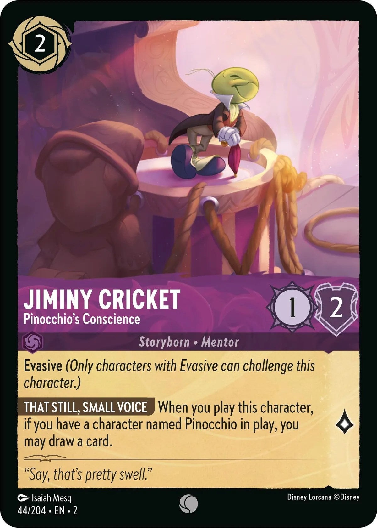 Jiminy Cricket - Pinocchio's Conscience (44/204) [Rise of the Floodborn] | Galactic Gamez