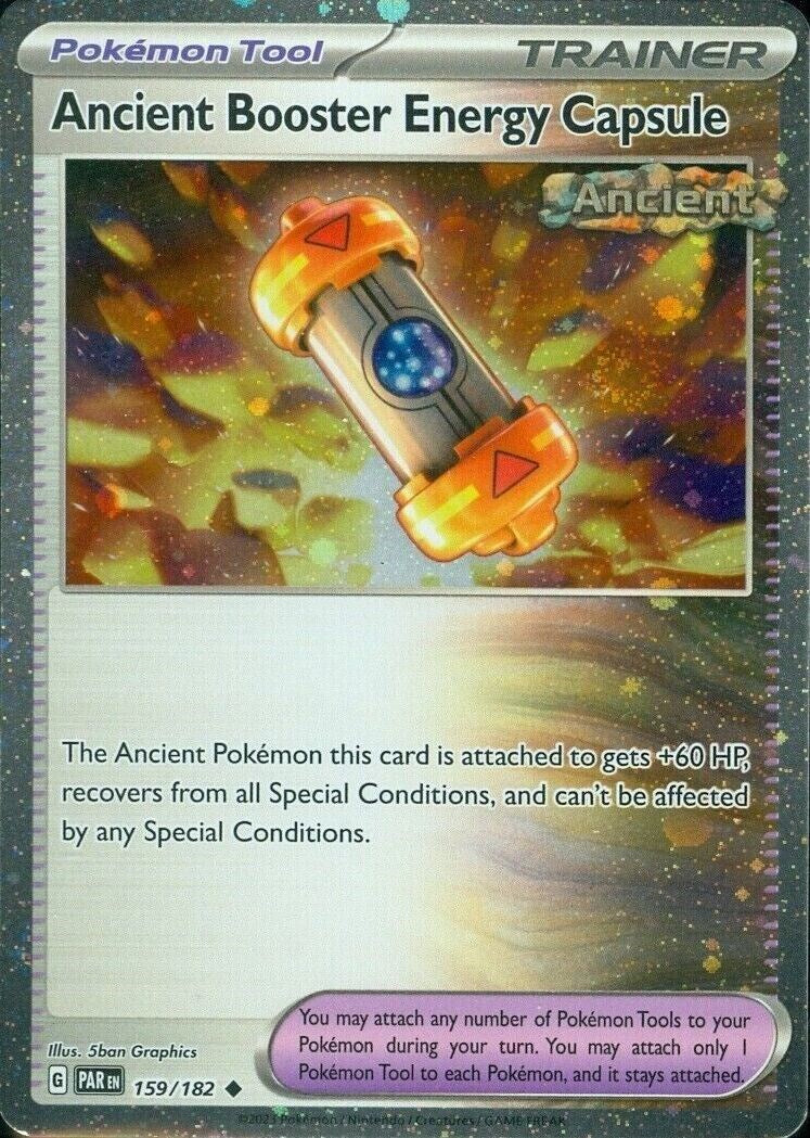 Ancient Booster Energy Capsule (159/182) (Cosmos Holo) [Scarlet & Violet: Paradox Rift] | Galactic Gamez