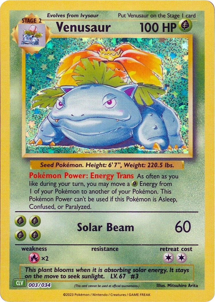 Venusaur [Trading Card Game Classic] | Galactic Gamez