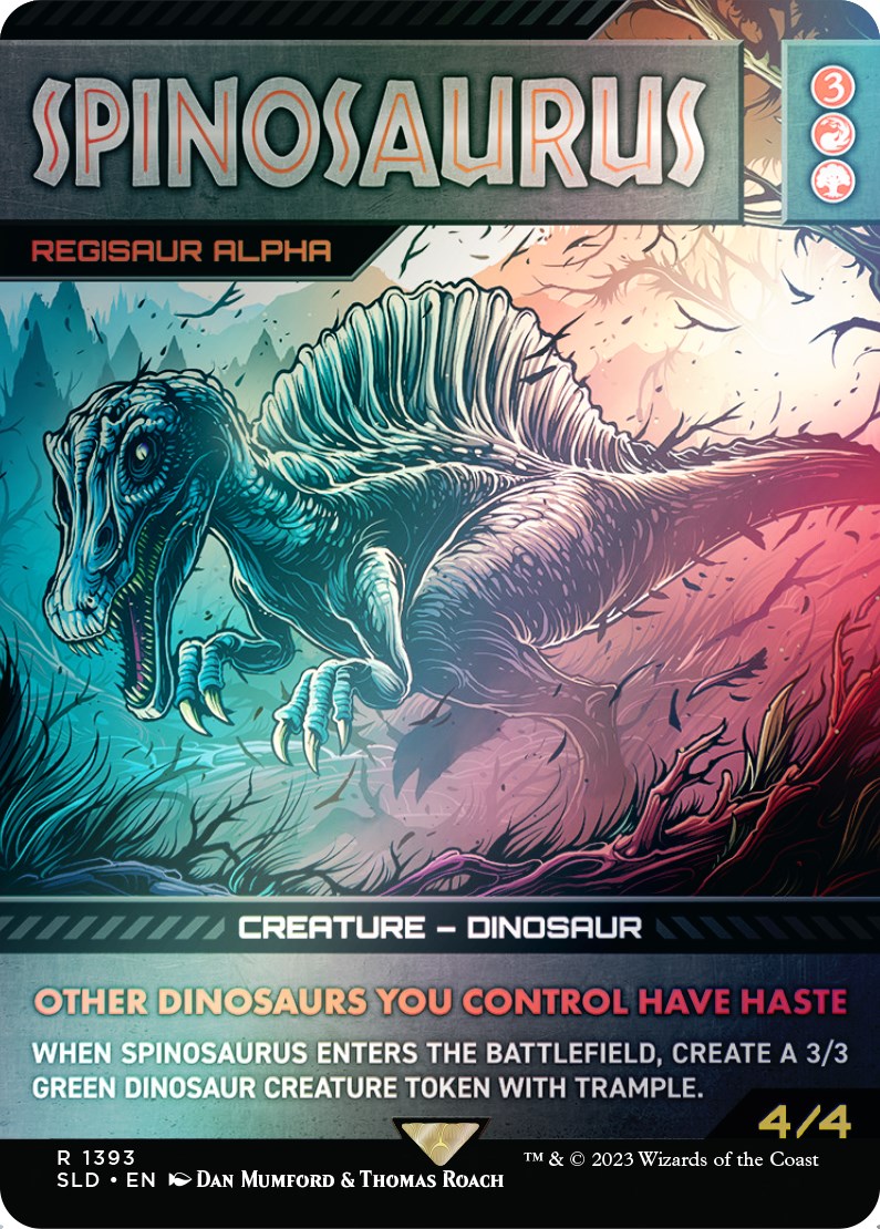 Spinosaurus - Regisaur Alpha (Rainbow Foil) [Secret Lair Drop Series] | Galactic Gamez