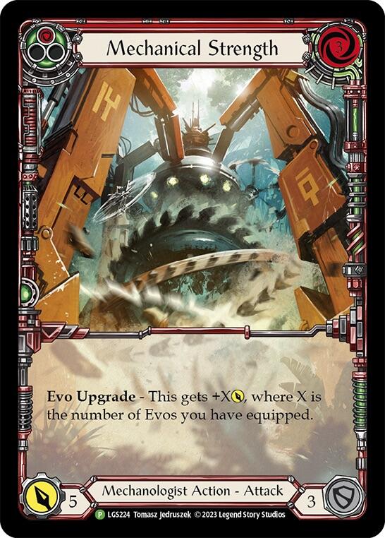 Mechanical Strength (Red) [LGS224] (Promo)  Rainbow Foil | Galactic Gamez