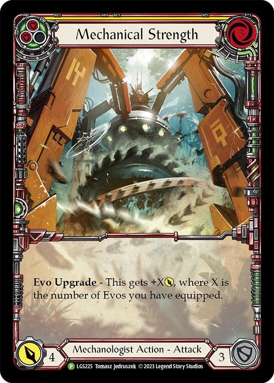 Mechanical Strength (Yellow) [LGS225] (Promo)  Rainbow Foil | Galactic Gamez